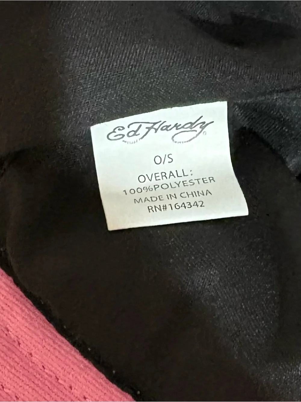 NWT Y2K Ed Hardy pink wide-brim bucket hat
